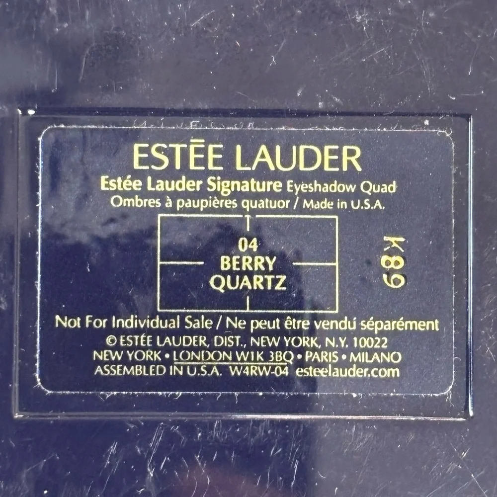 Vintage‎ Estee Lauder Signature Eyeshadow Quad Berry Quartz 04 Discontinued Rare